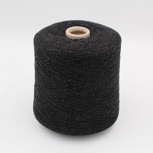 Yarn 100% Cashmere nm. 1/28 color anthracite melange cones 600gr