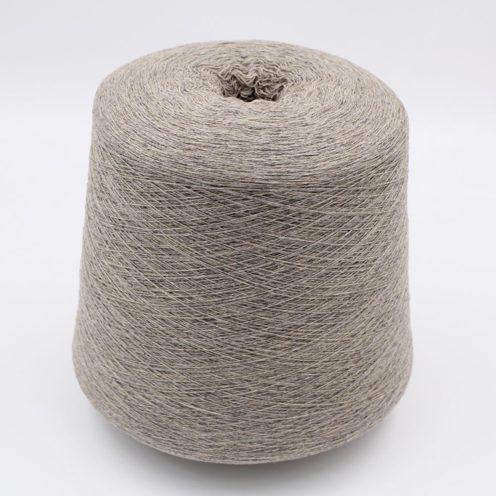 Yarn 2/26 100% Baby cashmere color beige melange cones 530gr