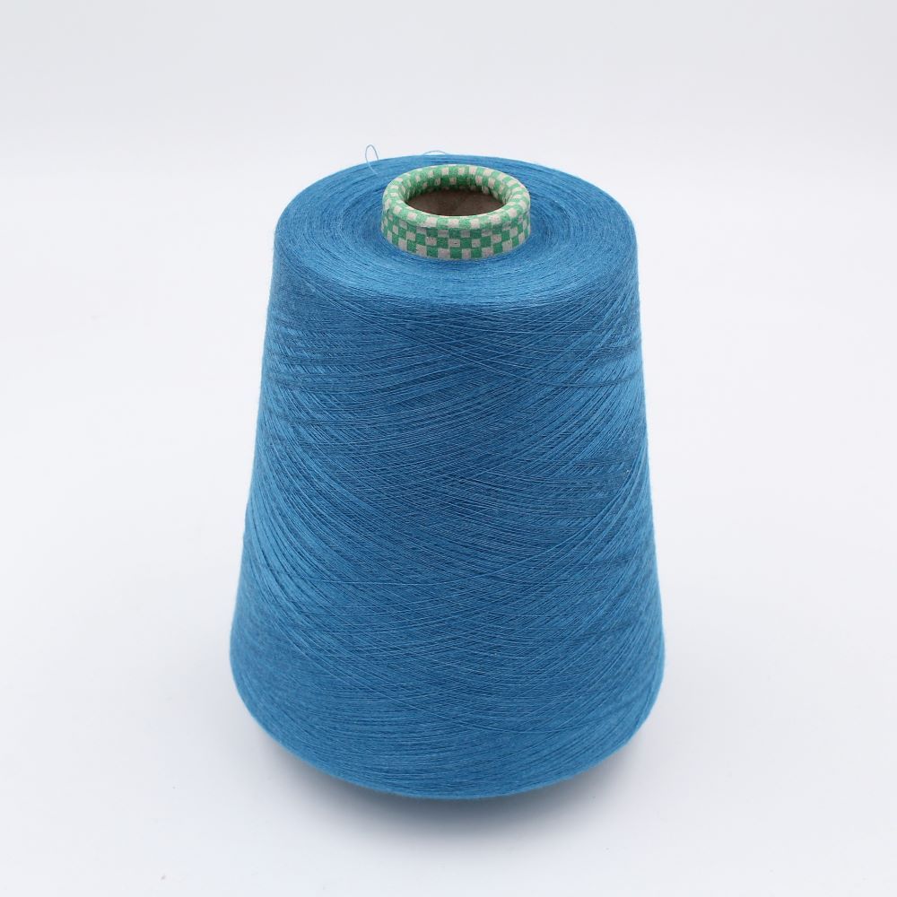 JAIPUR Yarn cashmere 70% silk 30% nm 2/120 combed color sky blue cones 490 gr