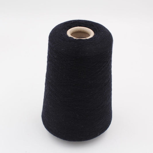 yarn 2/60 100% Cashmere color black cones 400 gr