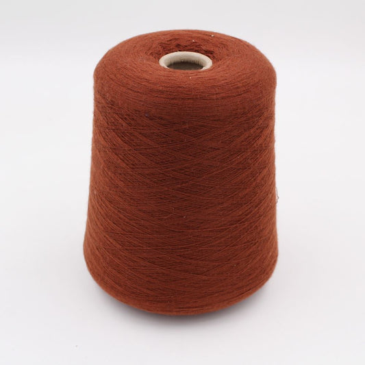 Filato cashmere 100% nm 2/52 colore mattone rocche 680 gr