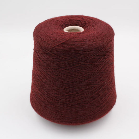Filato 2/25 100% Lana colore bordeaux rocche 470gr