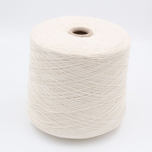 Filato 50% Merinos Extrafine 30% Seta 20% Cashmere nm. 2/20 colore bianco rocche 450gr