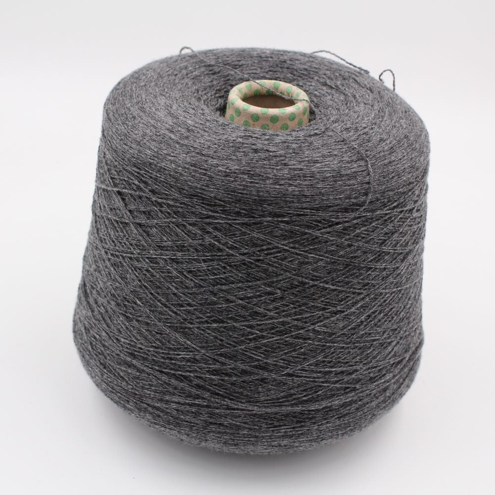 Yarn 2/28 100% Cashmere color medium grey cones 440gr