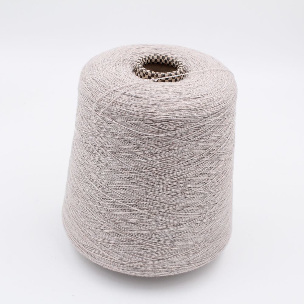 Yarn 2/28 100% Cashmere color pearl grey cones 690gr