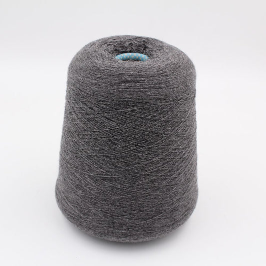Yarn 2/28 100% Cashmere color dark grey cones 460gr