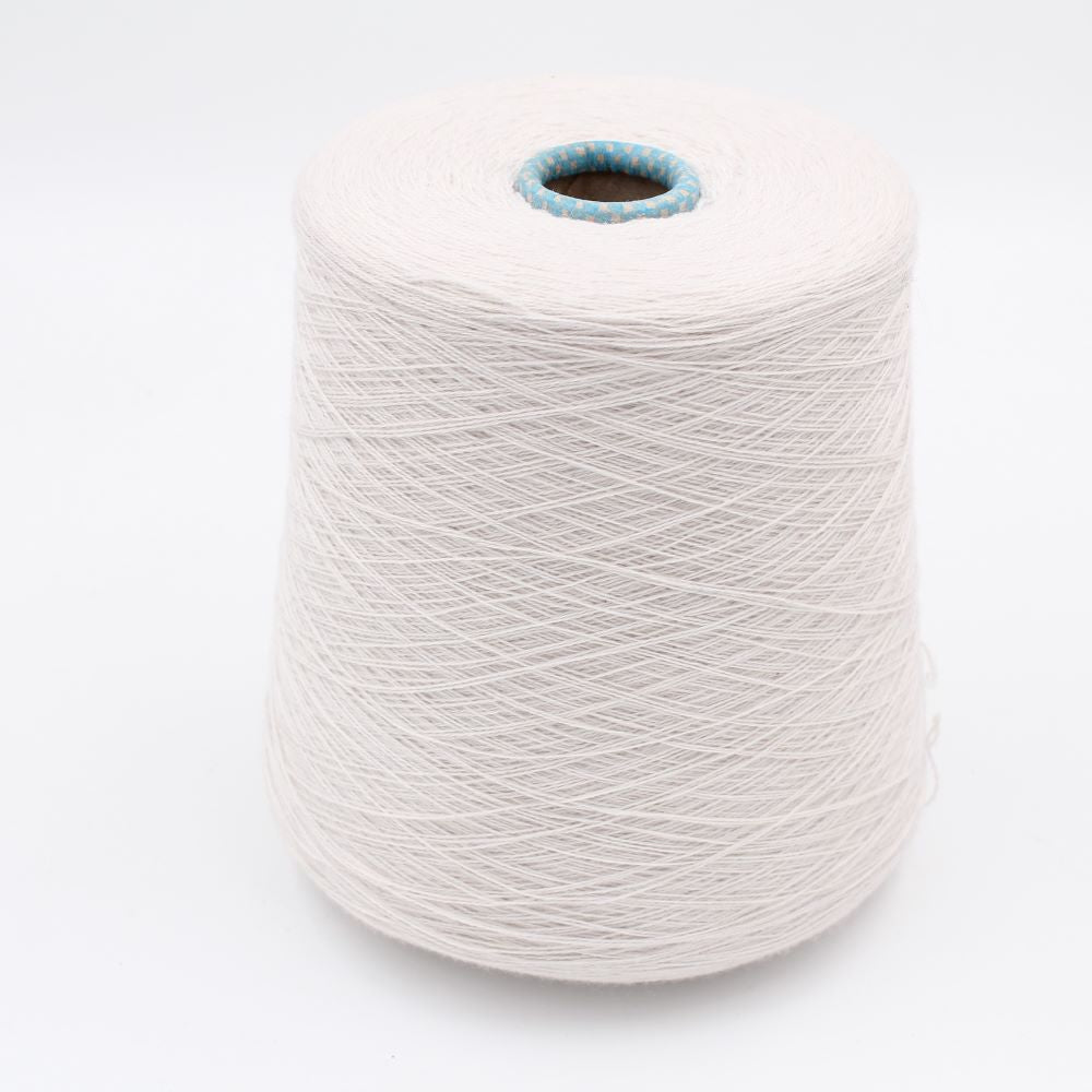 Yarn 2/28 100% Cashmere color white cones 680gr