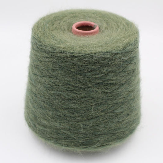Filato 60% Alpaca 40% Poliammide nm 9000 colore verde chiaro rocche 590 gr