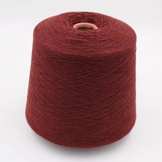 Filato 2/28 100% Cashmere colore rosso rocche 520gr