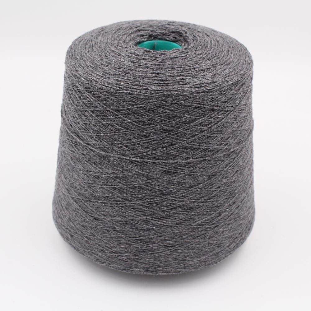 100% Cashmere nm 2/15 color medium grey cones 420 gr