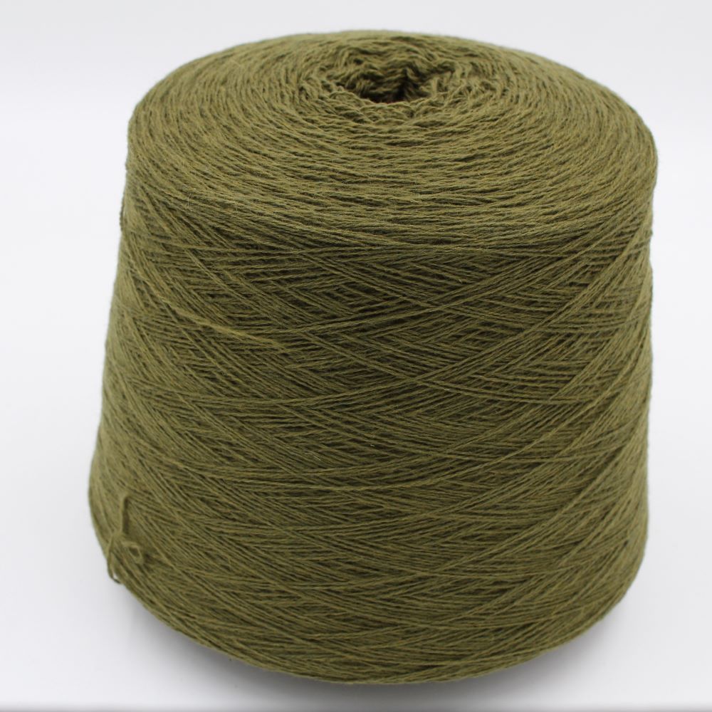 Cashmere 100% nm 2/15 colore verde scuro rocche 540gr