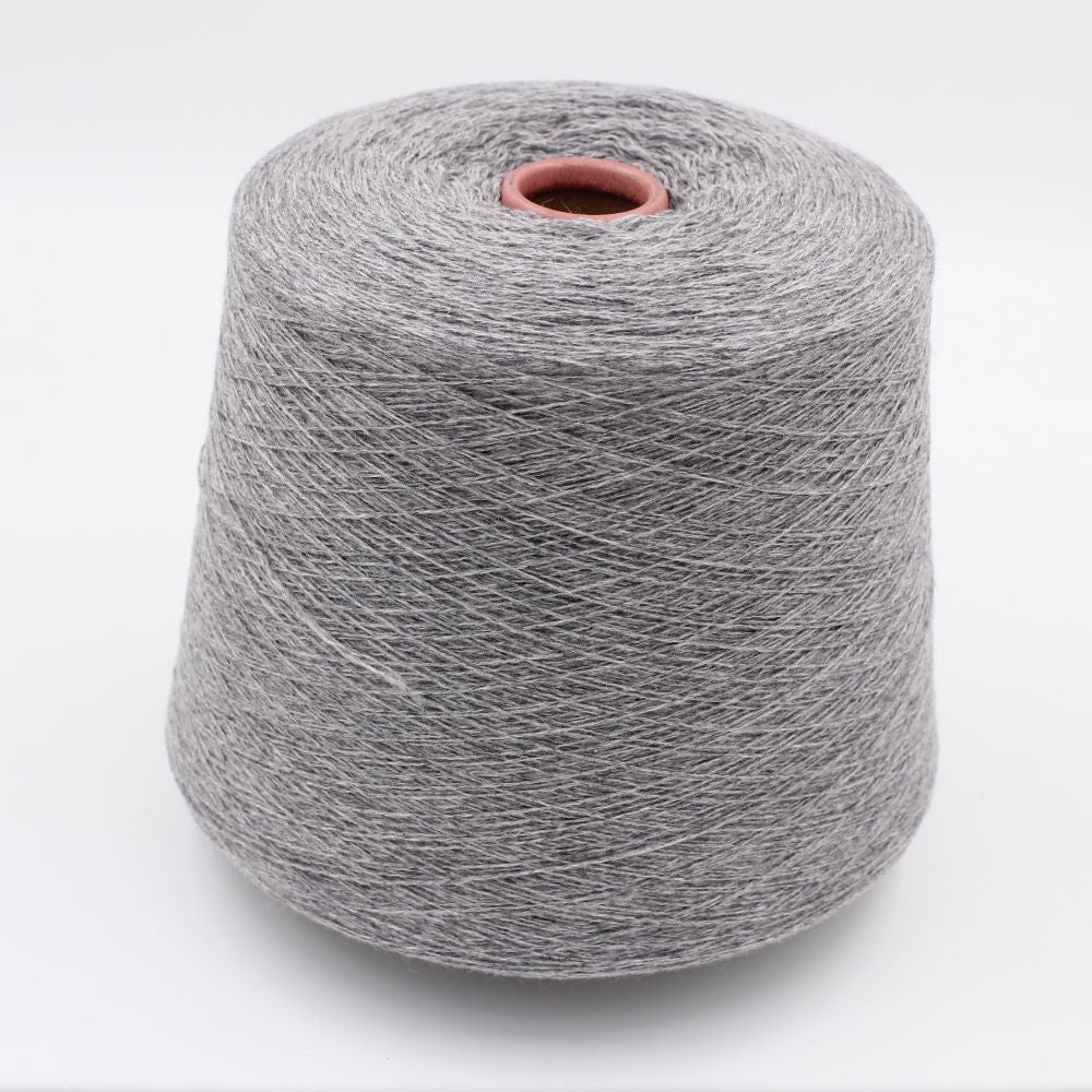 Yarn 2/28 100% Cashmere color light grey cones 510gr