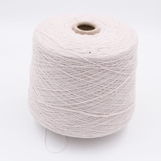 70% extrafine merino 30% cashmere nm 8000 yarn with sequins color silver cones 400gr