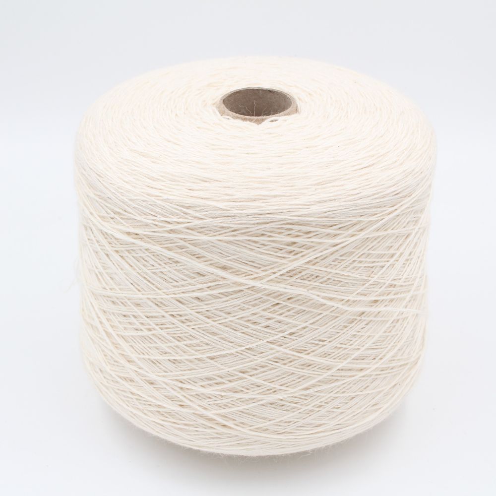 100% Merino nm. 3000 white yarn cones 530g