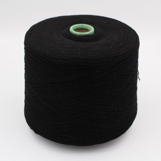ALTER-ECO filato 97% Cashmere 3% Merinos nm 2/18 colore nero rocche 500gr