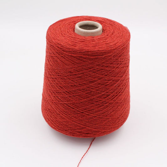 ALTER-ECO filato 97% Cashmere 3% Merinos nm 2/18 colore rosso rocche 580gr
