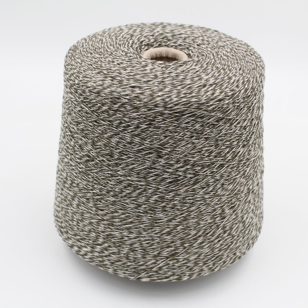 Cashmere 100% nm 2/14 colore verde muliné rocche 510gr