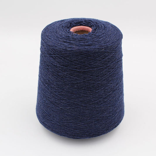 Cashmere 100% nm 2/15 colore blu melange rocche 650gr