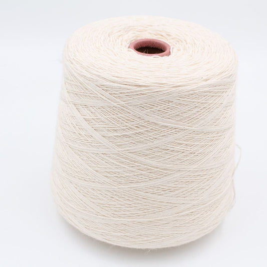 Filato 100% Lana nm 4600 colore bianco rocche 470gr