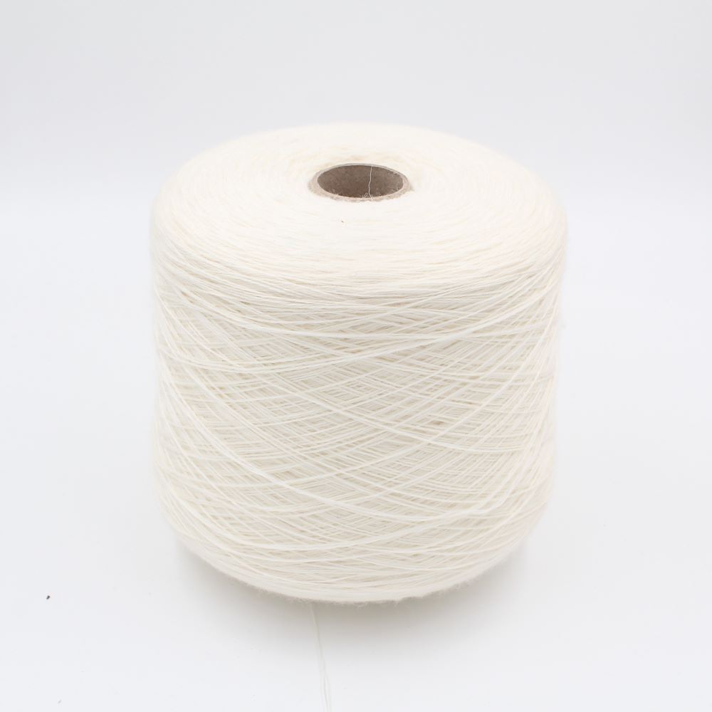 100% Cashmere nm 2/14 color white cones 530 gr
