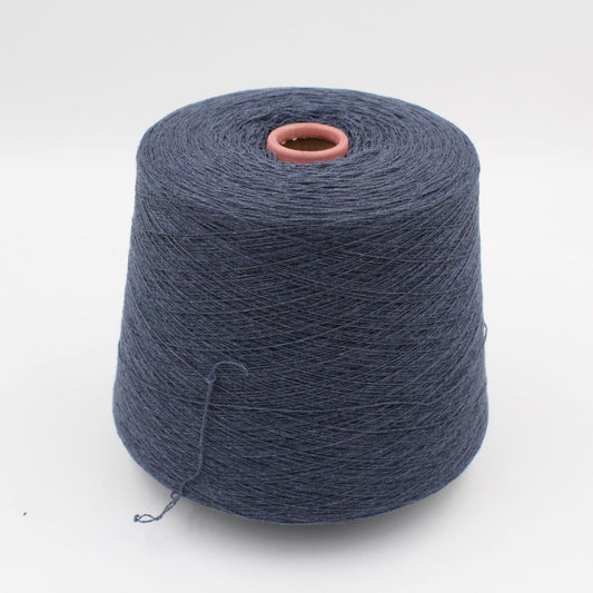 Filato 2/28 100% Cashmere colore blu rocche 500gr