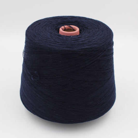 Filato 2/28 100% Cashmere colore blu scuro rocche 560gr