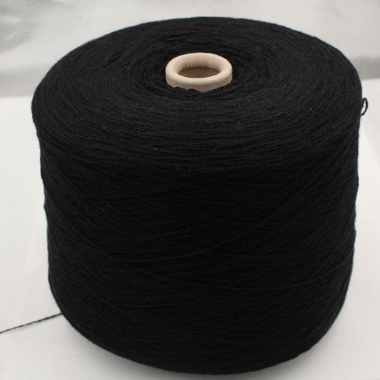 2/13 100% Recycled cashmere black color cones 500 gr