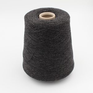 Yarn 2/28 100% Cashmere for machine 12 color dark grey cones 590 gr