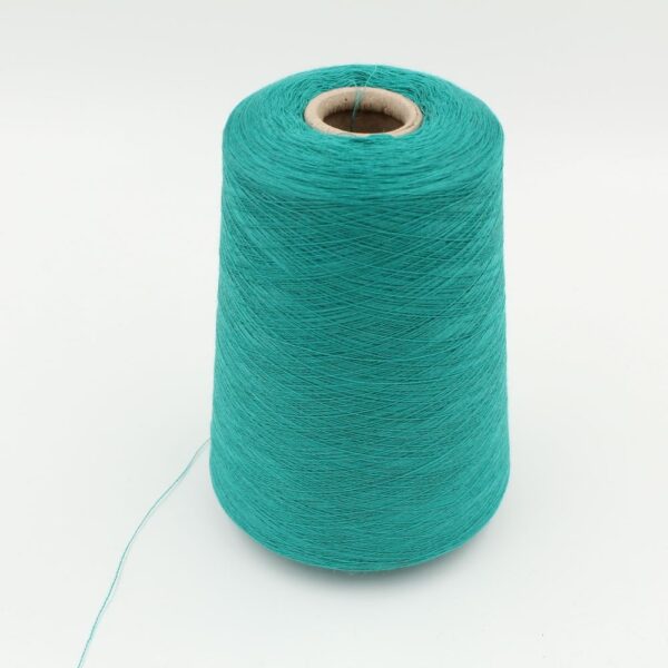 Filato 100% Cashmere 2/52 colore verde rocche 500 gr