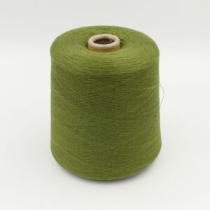 Yarn 100% Cashmere 2/52 color green cones 520 gr