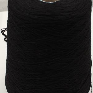 100% Cashmere yarn 4x2/28 color black cones 510 gr