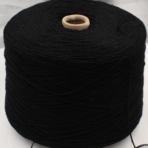 Yarn 80% cashmere 20% merino extrafine 4/14 color black cones 510 gr