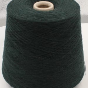 Yarn 2/27 100% Cashmere for knitting machine 12 color dark green cones 470 gr