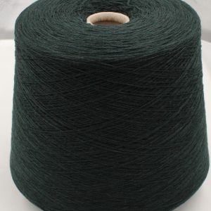 Yarn 2/27 100% Cashmere for knitting machine 12 color dark green cones 560 gr