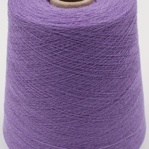 Yarn for knitting machine 2/30 70% merino extrafine 30% cashmere color light violet cones 680 gr