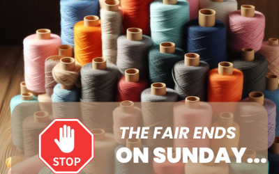 The yarn fair is ending!!!!
