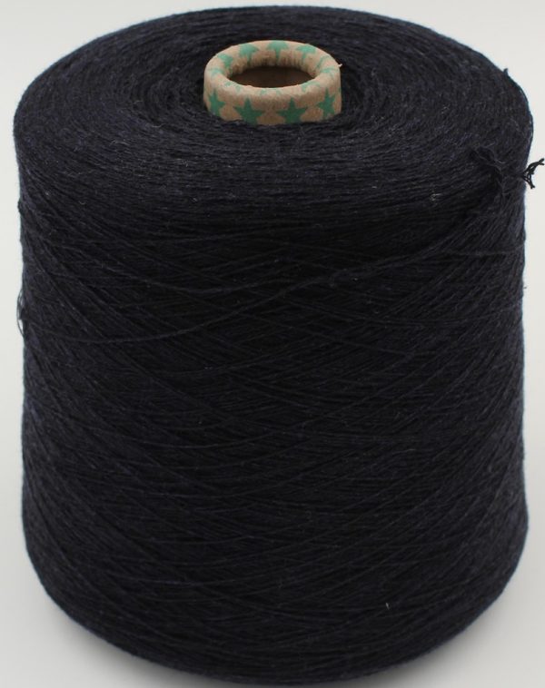 50% cashmere 50% silk yarn nm. 2/28 color dark blue cones 510 gr