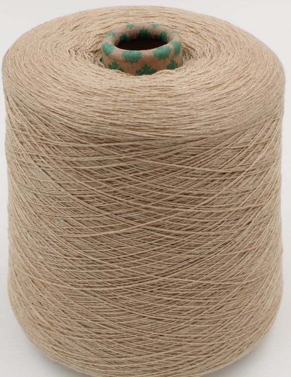 50% cashmere 50% silk yarn nm. 2/28 color beige cones 560 gr