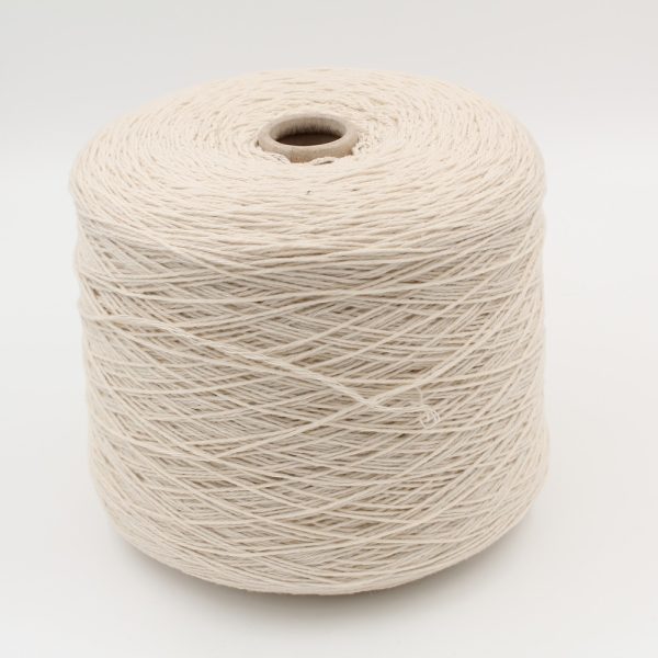 100% cashmere yarn 4/15 color natural white cones 550 gr