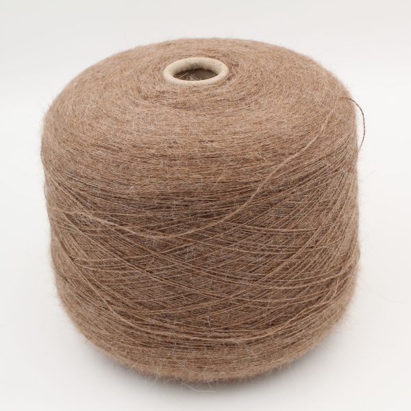 100% Baby Alpaca yarn 2/16 color dark beige cones 510 gr
