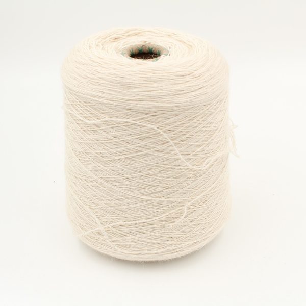 Yarn cashmere 30% 70% merino extrafine nm 15000 color natural white cones 500 gr