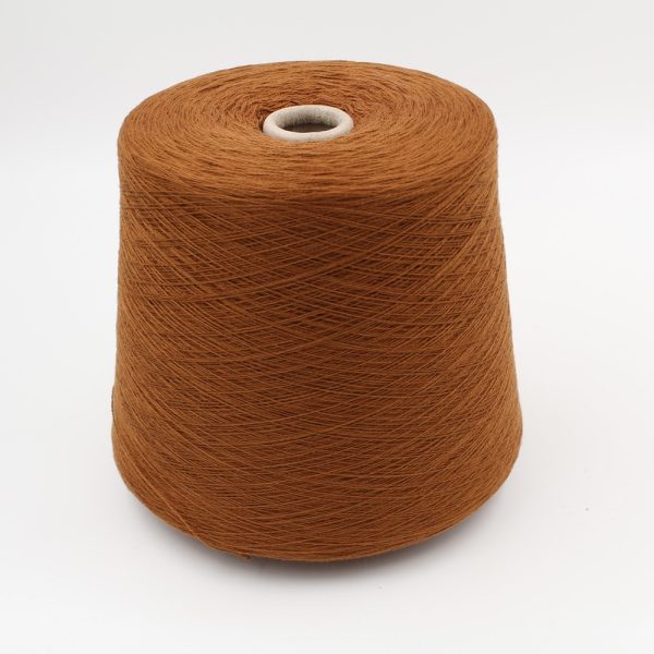 Yarn 2/27 100% Cashmere for knitting machine 12 color brown cones 560 gr