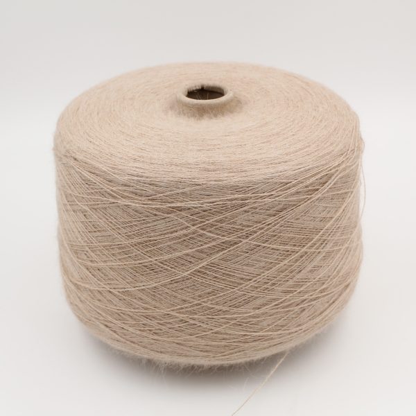 Filato Baby Alpaca 100% 2/16 colore beige chiaro rocche 510 gr