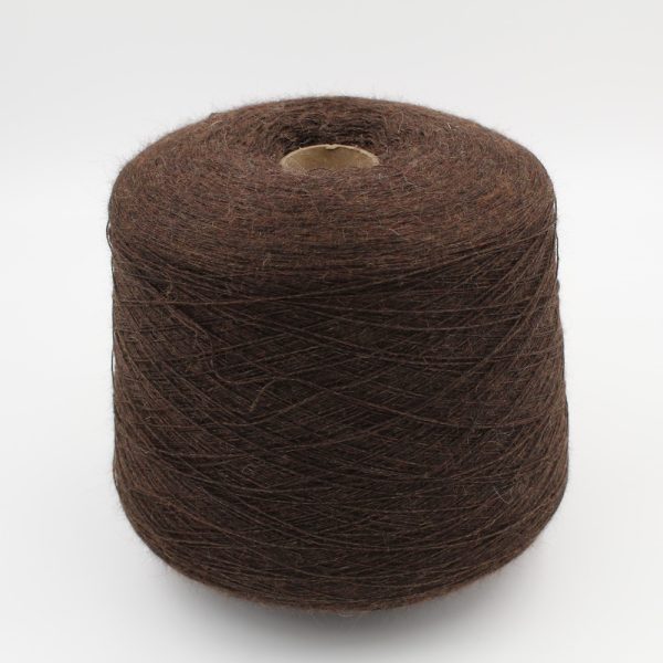 Filato Alpaca Baby 100% 3/24 colore marrone rocche 510 gr