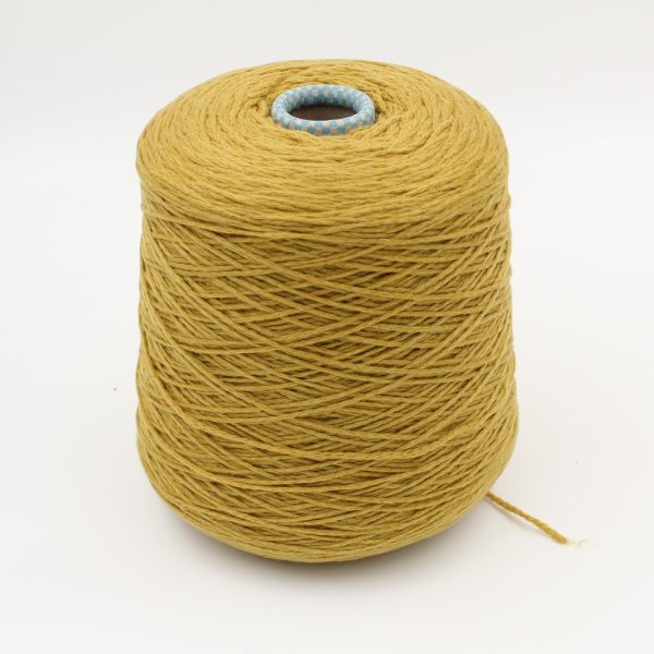 PIUMA 100% cashmere yarn nm 3200 color mustard cones 520 gr