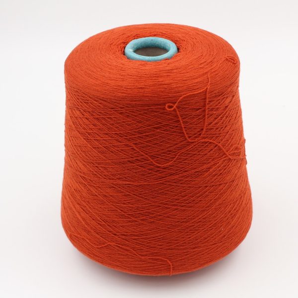 100% cashmere yarn nm 2/36 color brick cones 640 gr