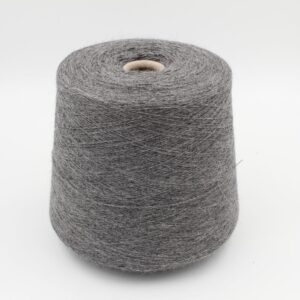100% Baby Alpaca yarn 2/16 color grey cones 500 gr