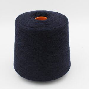 Filato da macchina 2/30 70% merino extrafine 30% cashmere colore blu scuro rocca 550 gr