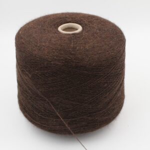 100% Baby Alpaca yarn 2/16 color dark brown cones 620 gr
