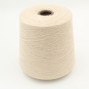 100% Cashmere yarn Nm. 1/14 color cream cones 470 gr